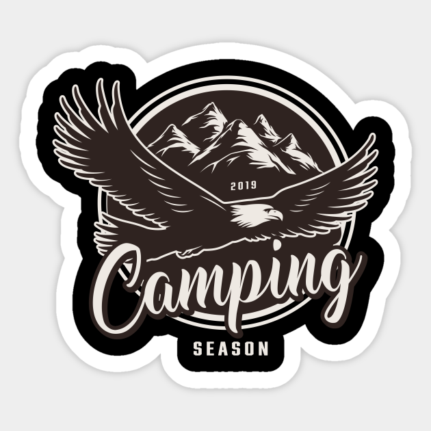 Camping Camping Sticker Teepublic 1336